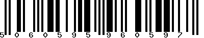 EAN-13 : 5060595960597