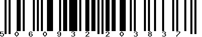 EAN-13 : 5060932203837