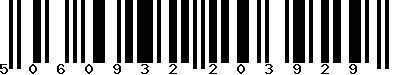 EAN-13 : 5060932203929