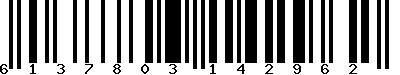 EAN-13 : 6137803142962