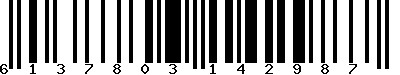 EAN-13 : 6137803142987