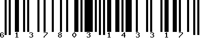 EAN-13 : 6137803143317