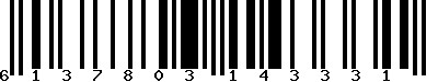 EAN-13 : 6137803143331