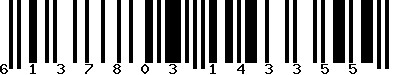 EAN-13 : 6137803143355