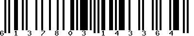 EAN-13 : 6137803143364