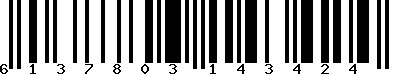 EAN-13 : 6137803143424