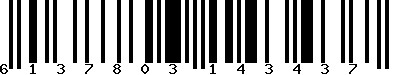 EAN-13 : 6137803143437