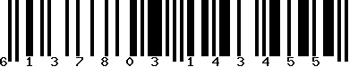 EAN-13 : 6137803143455