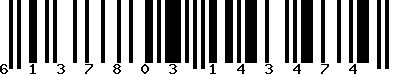 EAN-13 : 6137803143474