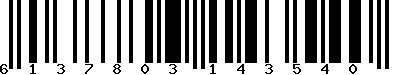 EAN-13 : 6137803143540