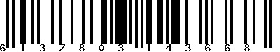 EAN-13 : 6137803143668