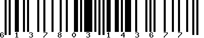 EAN-13 : 6137803143677