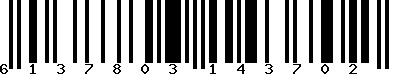 EAN-13 : 6137803143702