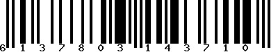 EAN-13 : 6137803143710