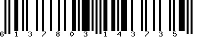 EAN-13 : 6137803143735