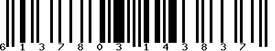 EAN-13 : 6137803143837
