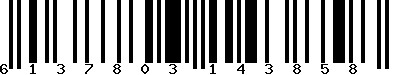 EAN-13 : 6137803143858