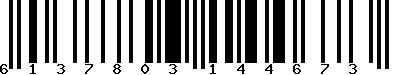 EAN-13 : 6137803144673