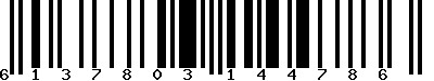 EAN-13 : 6137803144786