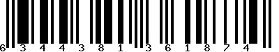 EAN-13 : 6344381361874