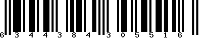 EAN-13 : 6344384305516