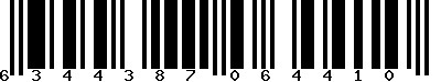 EAN-13 : 6344387064410