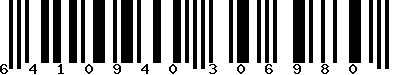 EAN-13 : 6410940306980