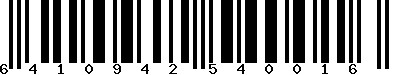 EAN-13 : 6410942540016