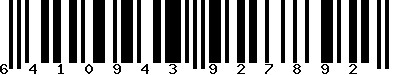 EAN-13 : 6410943927892