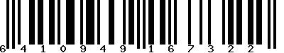 EAN-13 : 6410949167322