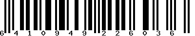 EAN-13 : 6410949226036