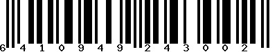 EAN-13 : 6410949243002