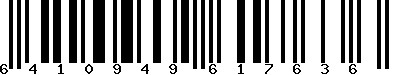 EAN-13 : 6410949617636