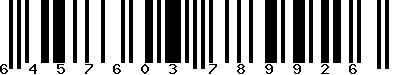 EAN-13 : 6457603789926