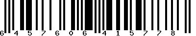 EAN-13 : 6457606415778