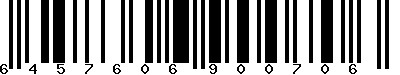 EAN-13 : 6457606900706