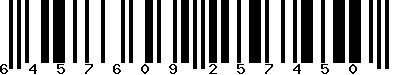 EAN-13 : 6457609257450