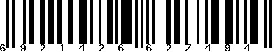 EAN-13 : 6921426627494