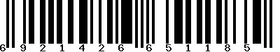 EAN-13 : 6921426651185