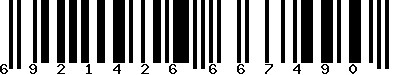 EAN-13 : 6921426667490