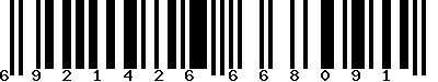 EAN-13 : 6921426668091