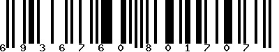 EAN-13 : 6936760801707