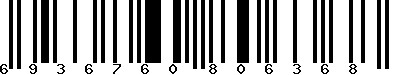 EAN-13 : 6936760806368