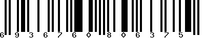 EAN-13 : 6936760806375