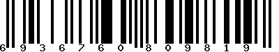 EAN-13 : 6936760809819