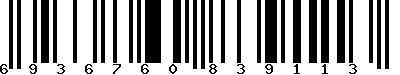 EAN-13 : 6936760839113