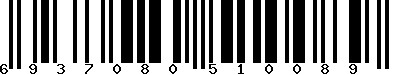 EAN-13 : 6937080510089