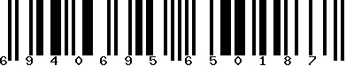 EAN-13 : 6940695650187