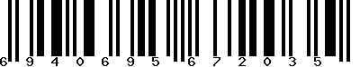 EAN-13 : 6940695672035