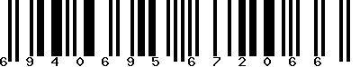 EAN-13 : 6940695672066